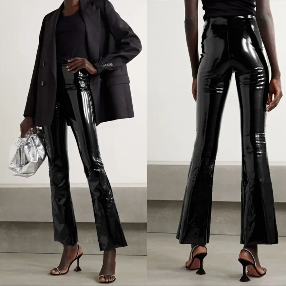 Commando Faux Patent Leather Flare Leggings NWT